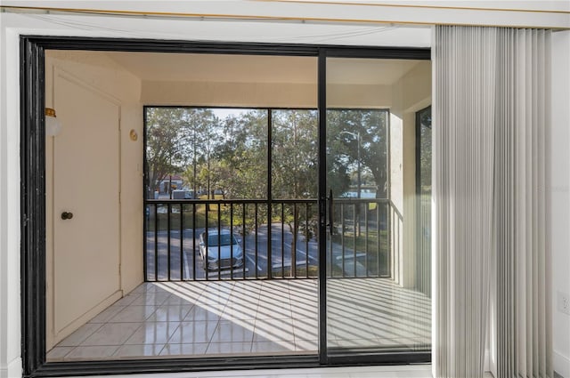 entryway featuring tile patterned floors