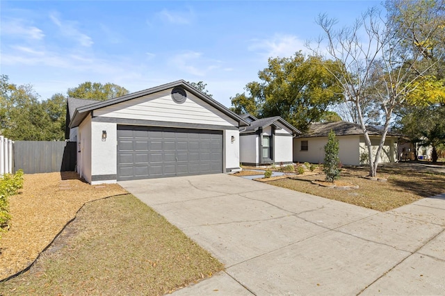 ranch-style house with a garage