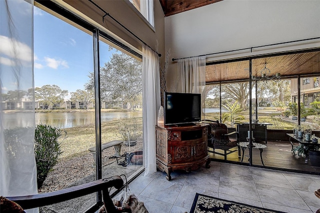 view of sunroom