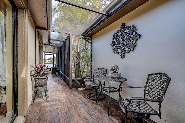 view of sunroom / solarium