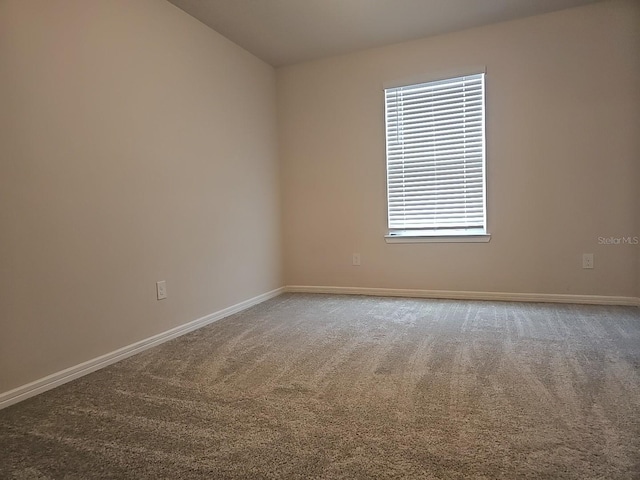 unfurnished room featuring carpet