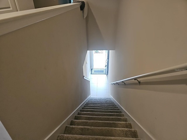 view of stairs