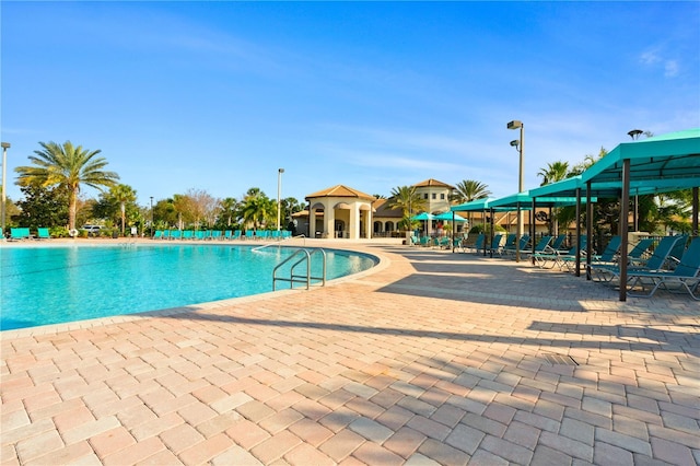 view of pool with a patio area