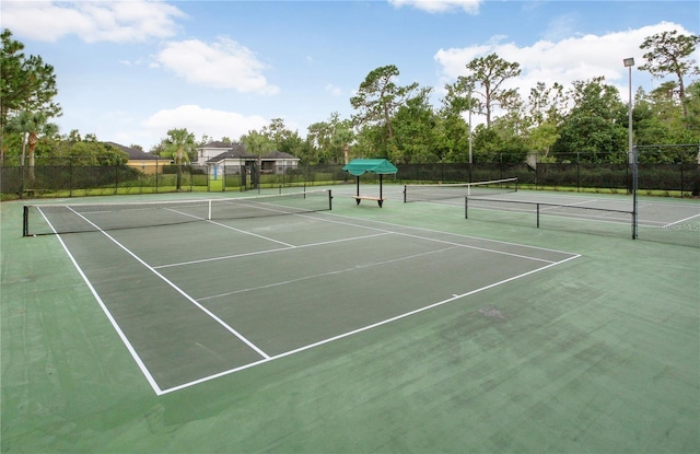 view of sport court