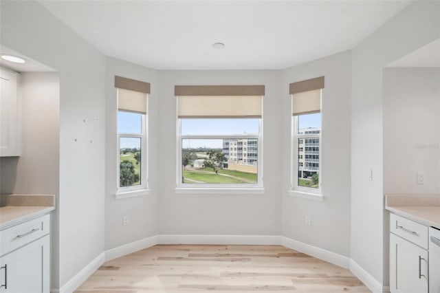 960 Starkey Rd Unit 10301, Largo, FL 33771 - unfurnished dining area featuring light wood finished floors and baseboards