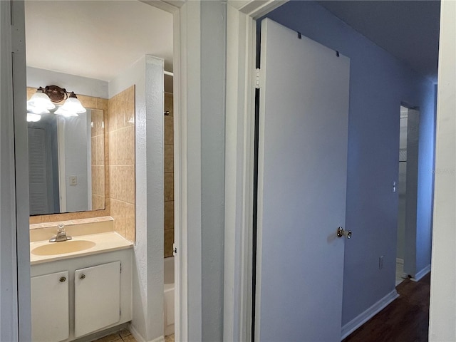 bathroom with vanity