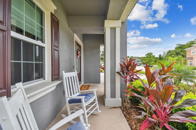 view of patio with covered porch