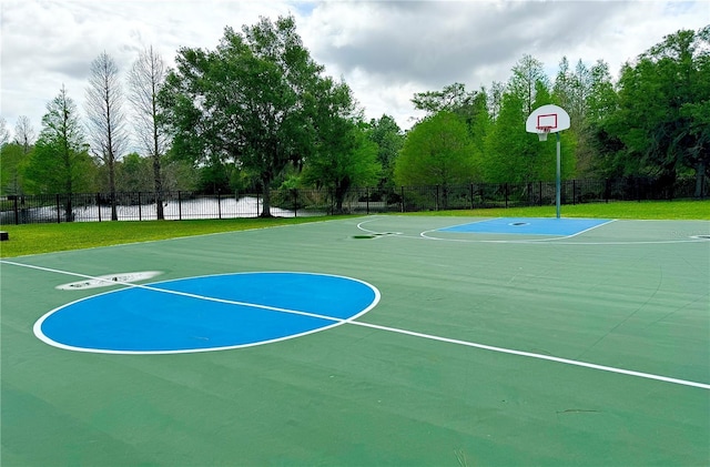 view of sport court