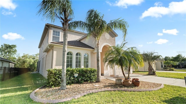 4110 Huntingdale Ct, Wesley Chapel, FL 33543 - view of front of property featuring stucco siding, driveway, and an attached garage