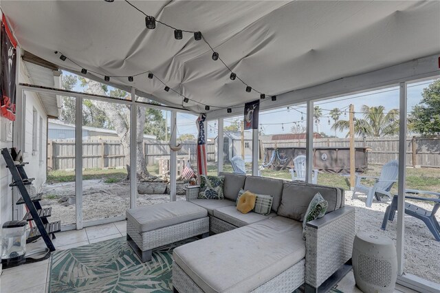 sunroom / solarium with plenty of natural light