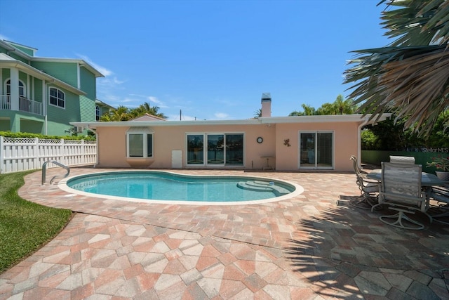 view of pool with a patio area