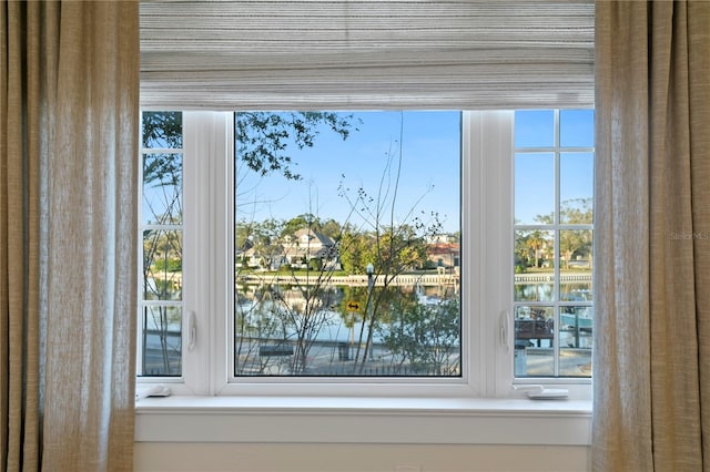 room details with a water view