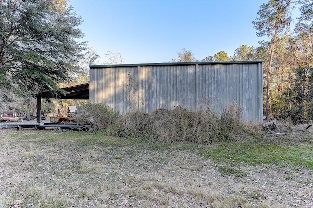 view of outdoor structure