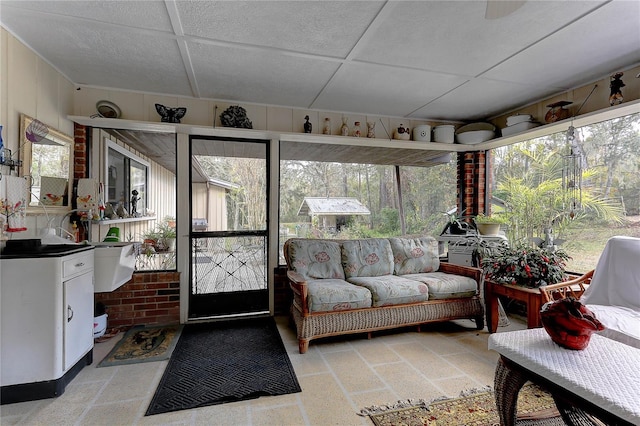 sunroom featuring a healthy amount of sunlight