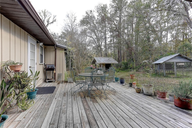 view of wooden terrace