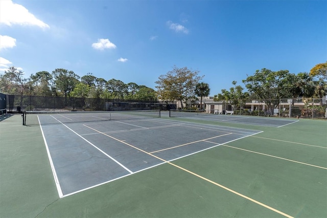 view of tennis court