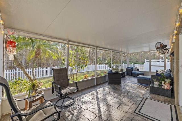 view of sunroom / solarium