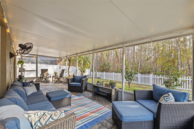 view of sunroom / solarium