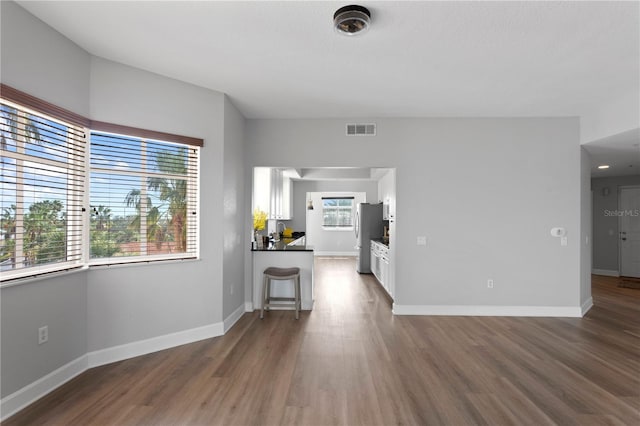 interior space featuring dark hardwood / wood-style floors