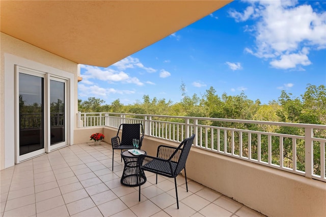 view of balcony