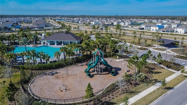 birds eye view of property