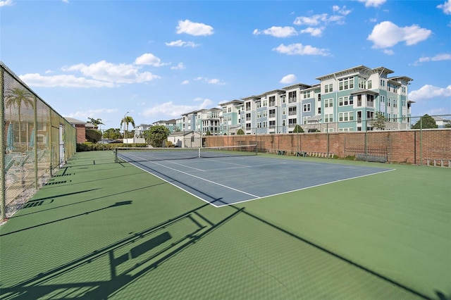 view of tennis court