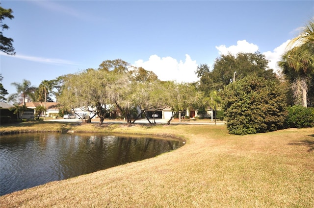 view of water feature