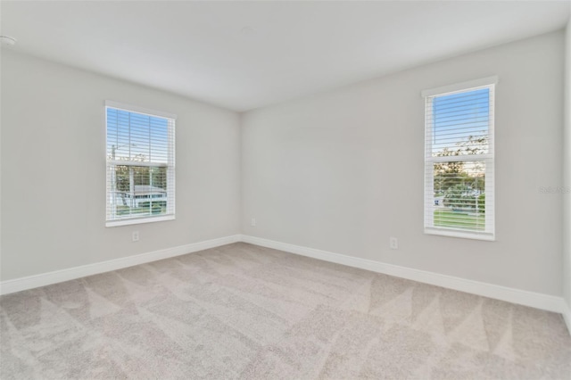 view of carpeted empty room