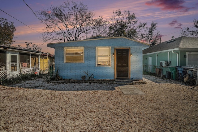 view of bungalow-style home