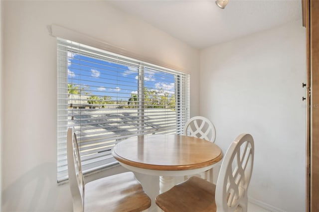 view of dining room