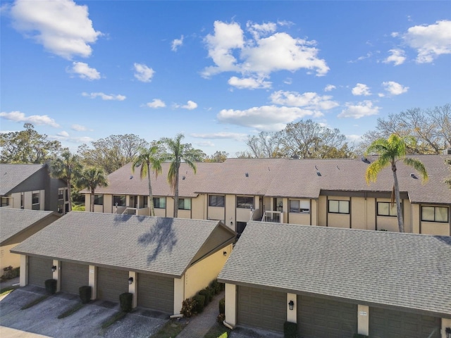 drone / aerial view with a residential view