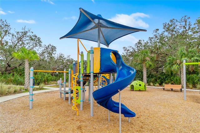 view of jungle gym