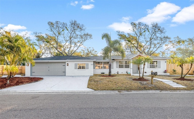 ranch-style house with a garage