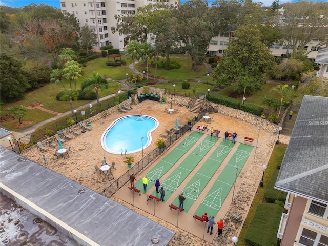 view of pool with a patio area