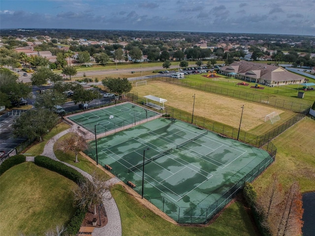 birds eye view of property