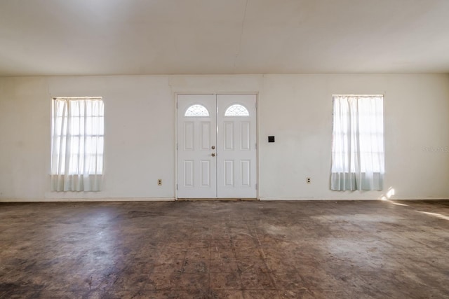 view of entrance foyer