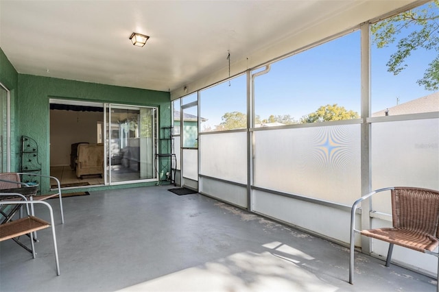 view of sunroom / solarium