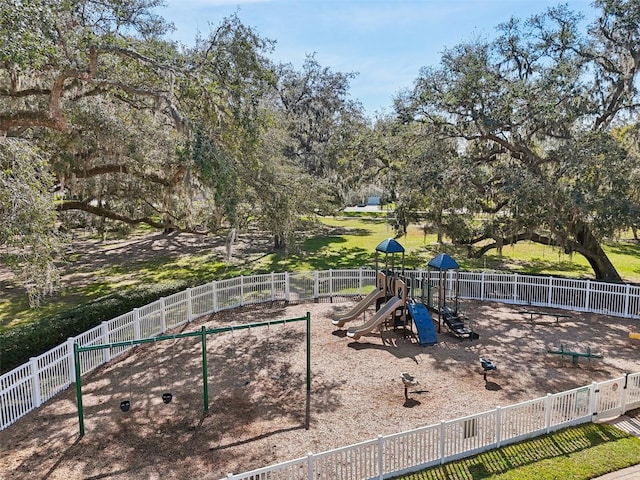 view of jungle gym