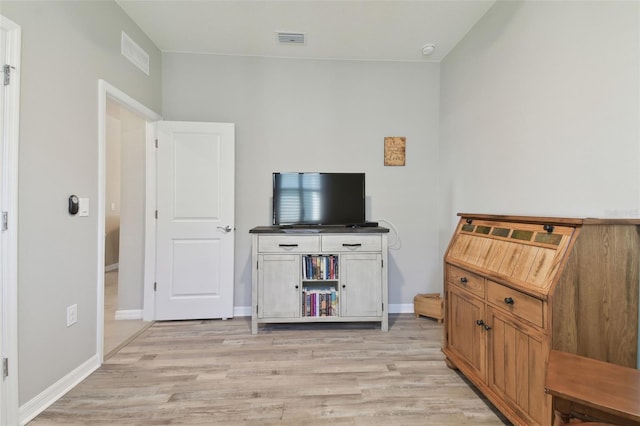 interior space featuring light wood-type flooring