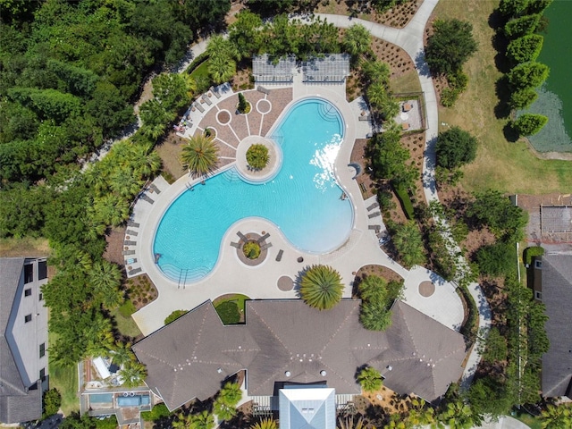 birds eye view of property