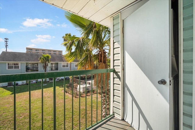 view of balcony