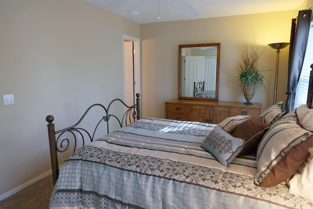 bedroom featuring carpet