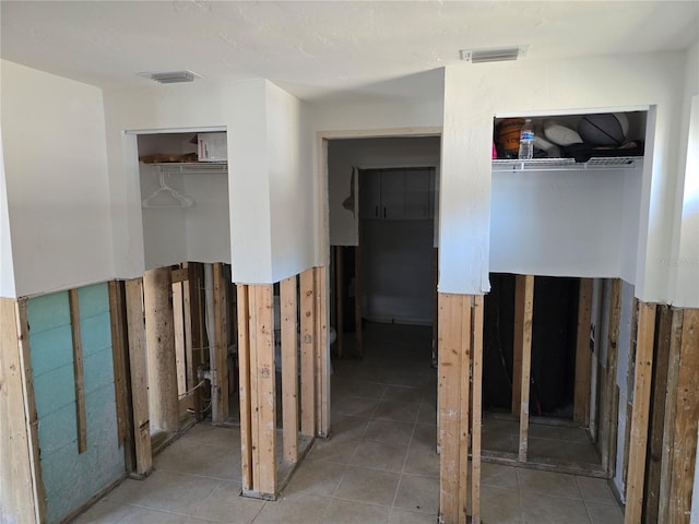 interior space featuring tile patterned floors