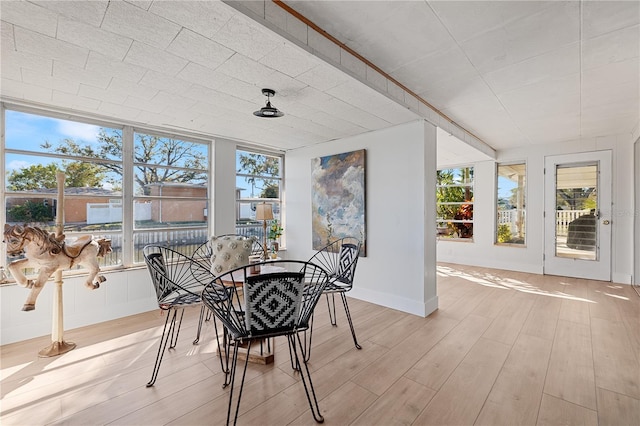 view of sunroom