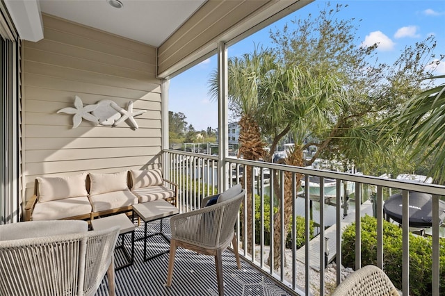 view of balcony