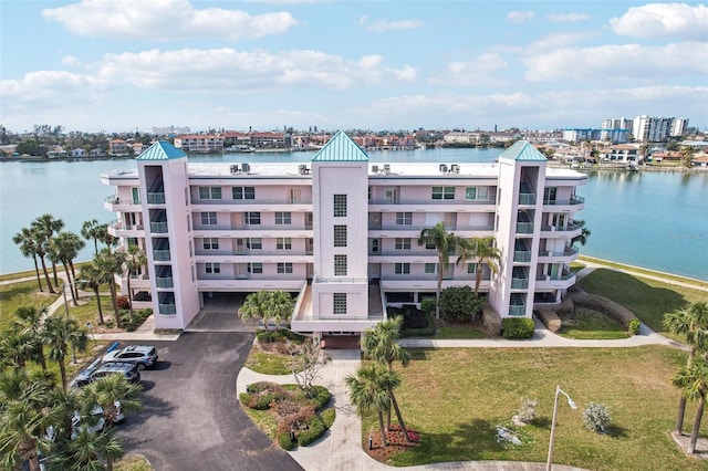 view of property featuring a water view