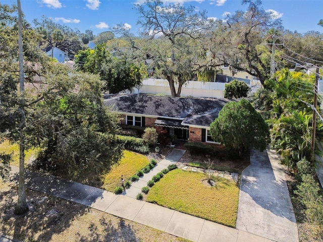 birds eye view of property