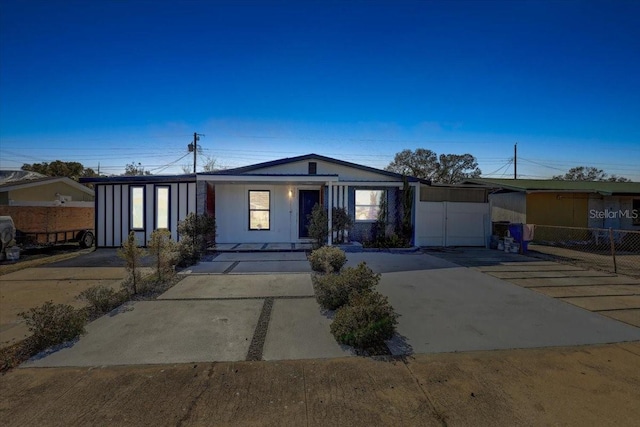 view of ranch-style house