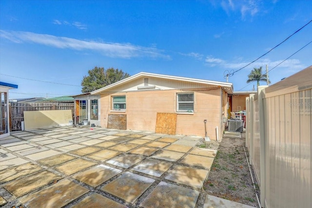 rear view of property with a patio