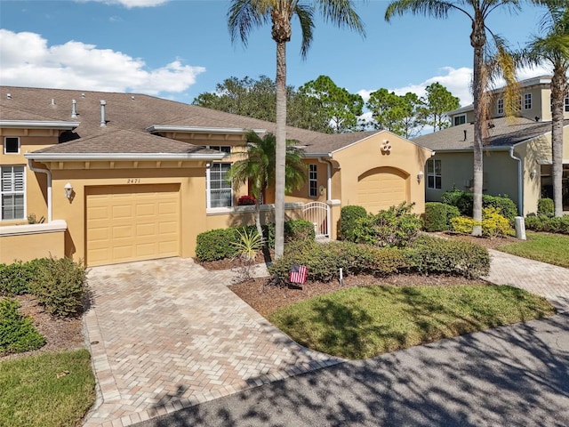 view of front of home featuring a garage